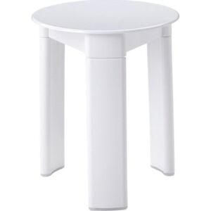 Aqualine TRIO koupelnová stolička, průměr 33x40 cm, bílá 2072