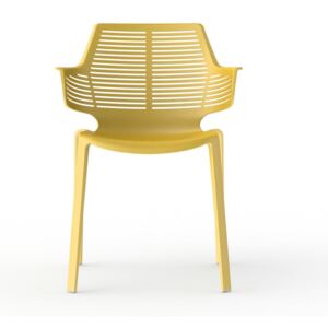 Sada 2 žlutých zahradních židlí Resol Ikona