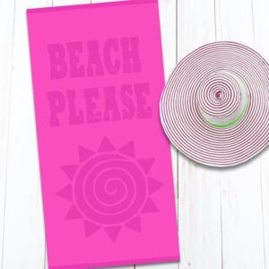 Bavlněná plážová osuška BEACH 80 x 160 cm