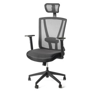 Kancelářská židle OHIO NET PDH s područkami nosnost 130 kg černá