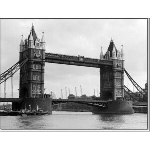 Obraz, Reprodukce - Philip Gendreau - View Of Tower Bridge, PHILIP GENDREAU, (80 x 60 cm)
