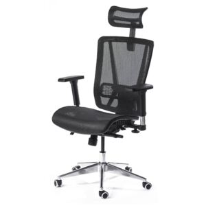 Kancelářská židle s posuvem sedáku LEGACY NET PDH nosnost 150 kg, záruka 3 roky