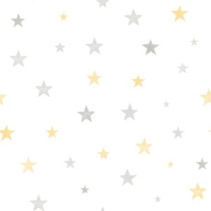 Dětská vliesová tapeta na zeď hvězdičky LO2703, Little Ones, Grandeco rozměry 0,53 x 10,05 m