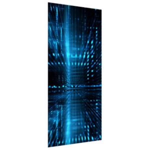 Samolepící fólie na dveře Modrý kyberprostor 3D 95x205cm ND2817A_1GV