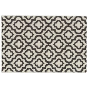Dekorativní koberec v černé a bílé vzory Mervin, 60 x 90 cm