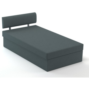Nábytek Králík, postel šedá, lamelová, 110x195 cm