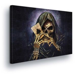 Obraz na plátně - Smrtka v Černé 100x75 cm