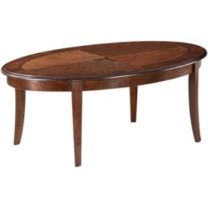 Konferenční stolek CALIFORNIA C tmavý ořech, 120 x 80 x 45 cm,, hnědá, dřevo
