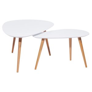 Konferenční stolek NOLAN B barva bílá, 116 x 66 x 45 cm,, bílá, dřevo
