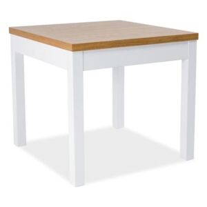 Stůl KENT A bílý/buk 80x80