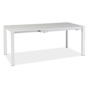 Stůl LUGANO bílý 130(250)x90