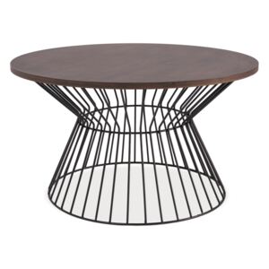 Konferenční stolek ALTA tmavý ořech/černá, x 82 x 45 cm,, černá, kov