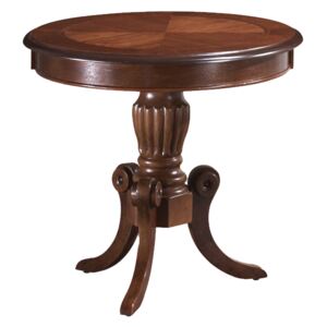Konferenční stolek NEVADA D tmavý ořech, 60 x 60 x 55 cm,, hnědá, dřevo