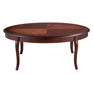 Konferenční stolek ROYAL C tmavý ořech, 120 x 80 x 45 cm,, hnědá, dřevo