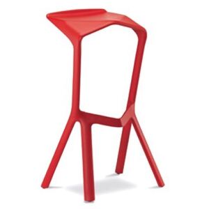 Barová židle MIURA červená polypropylen