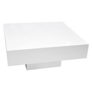 Stolek MIKE 100x100 bílý - deska mdf