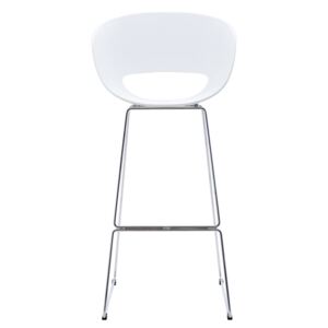 Design2 Barová židle Shell bílá