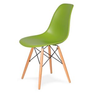 Židle 130-DPP šťavnatá zeleň #13 PP + nohy bukové