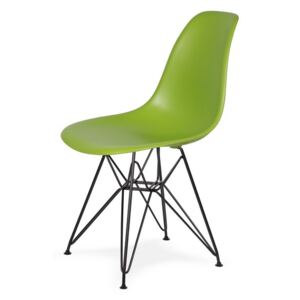 Židle 130-DPP šťavnatá zeleň #13 PP + nohy kovové černá