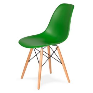Židle 130-DPP irská zeleň #21 PP + nohy bukové