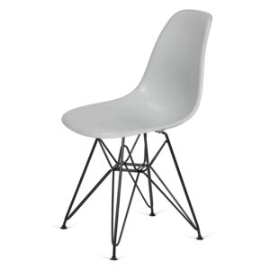 Židle 130-DPP platinová #28 abs + nohy kovové černá