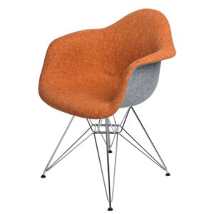 Židle P018 DAR duo oranžová šedá