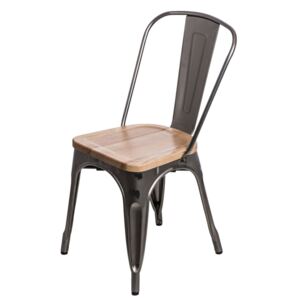 Design2 Židle Paris Wood metalická jasan