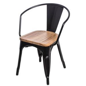 Židle Paris Arms Wood černá jasan