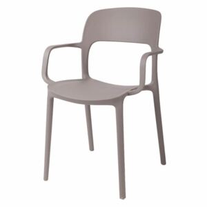 Židle s područkami FLEXI mírně šedá