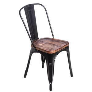 Design2 Židle Paris Wood černá sosna