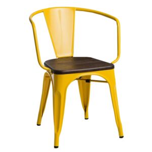 Židle Paris Arms Wood žlutá sosna kartáčovaná