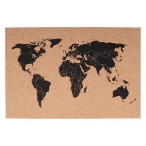 Tabule korková mapa světa