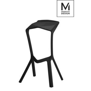 MODESTO barová židle miura černá - polypropylén