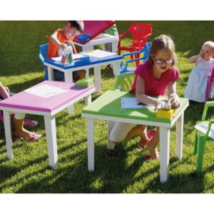Zahradní stolek pro děti ALADINO: limetkový polypropylén