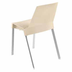 Stohovatelná židle RAY — plast, více barev Krémová