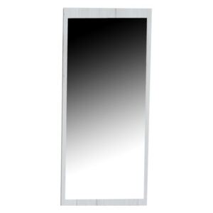 Velké zrcadlo na zeď Imete 100 x 45 cm - Dub bílý Monako