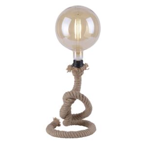 LEUCHTEN DIREKT Stolní lampa jako námořnické lano v rustikálním retro vzhledu LD 15480-18