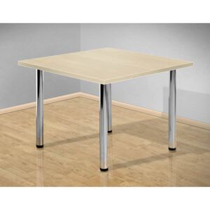 Jídelní stůl 80x80 cm s kovovými nohami barva lamina: bříza