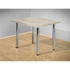Jídelní stůl 100x80 cm s kovovými nohami barva lamina: san remo
