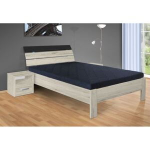 Manželská postel Darina 200x180 cmbez matrace, Barva postele: san remo 4139, Úložný prostor: bez úložného prostoru