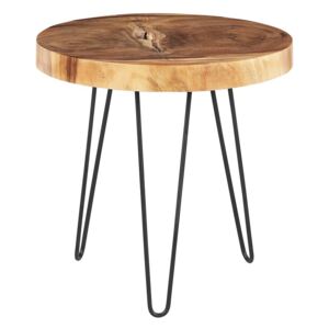 Odkládací stolek světlé dřevo CARMAN