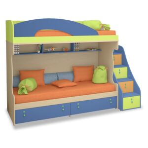 Dětská poschoďová postel pro 2 děti MIA-004