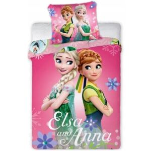 APtex • Povlečení do dětské postýlky Ledové království - Frozen - Elsa and Anna - 100% bavlna - 40 x 60 cm + 100 x 135 cm