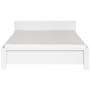 Manželská postel 140x200 cm v bílém provedení BEZ ROŠTU LOZ/140 W009