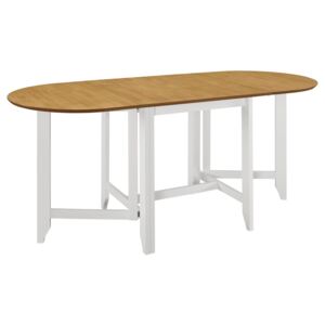Rozkládací jídelní stůl - bílý | (75–180)x75x74 cm