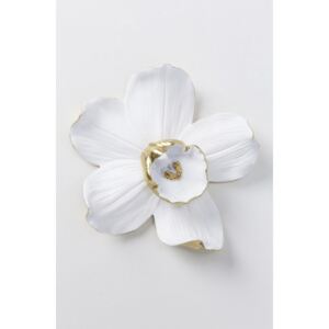 KARE DESIGN Dekorace na zeď Orchid 25 cm - bílá