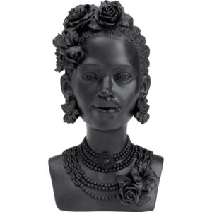 KARE DESIGN Soška Busta Africká žena s květy 31cm