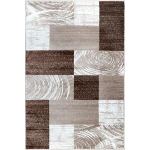 JUTEX Kusový koberec Rush 9220A hnědý BARVA: Hnědá, ROZMĚR: 80x150 cm