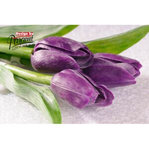 Tulipán umělý fialový 3.- tmavý