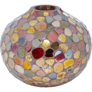 KARE DESIGN Barevná skleněná váza Mosaic Pebbles 18cm